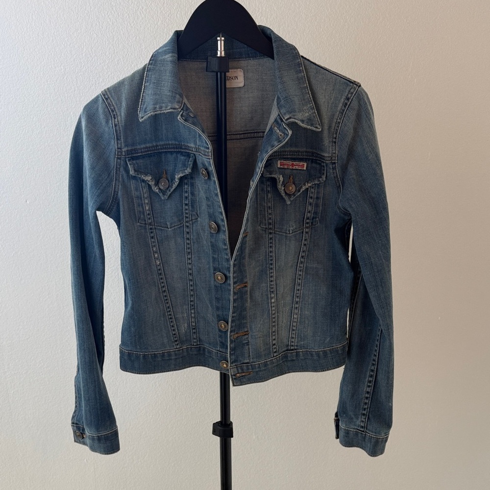 Hudson Denim Blue Women's Jacket size Small